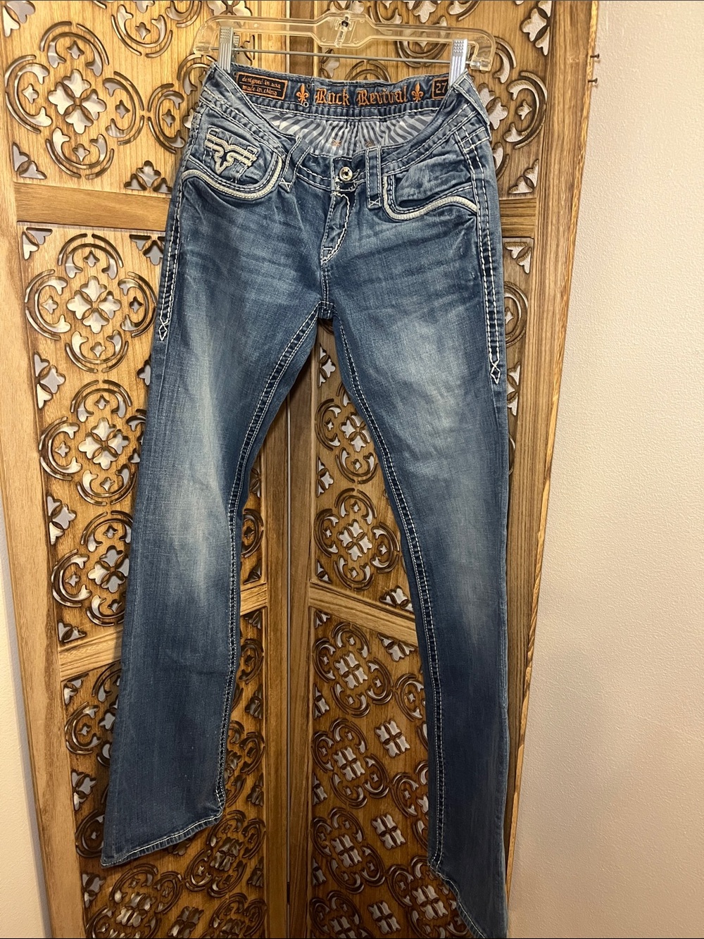 Rock Revival Women’s Faded Blue Bootcut Jeans